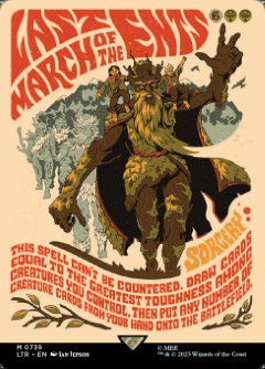 Last March of the Ents The Lord of the Rings- Poster Art